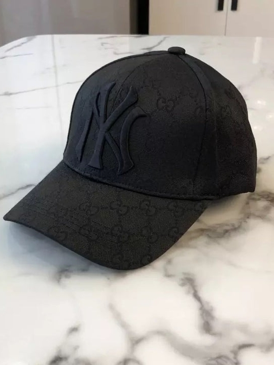 None Other - Gucci NY Logo Baseball Cap - Luxury Monogram Style